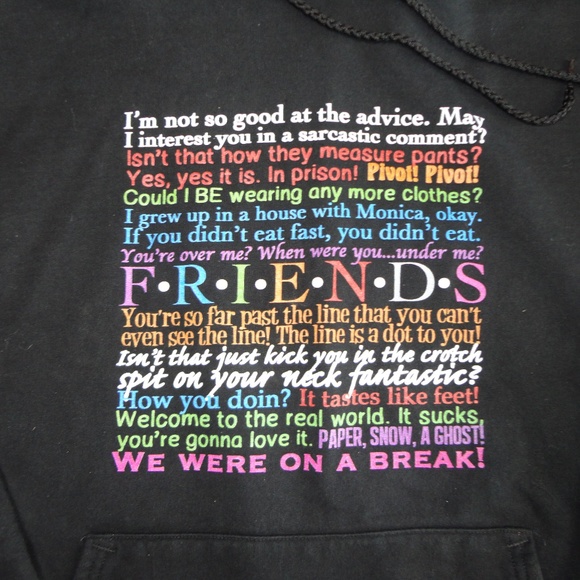 friends quotes hoodie
